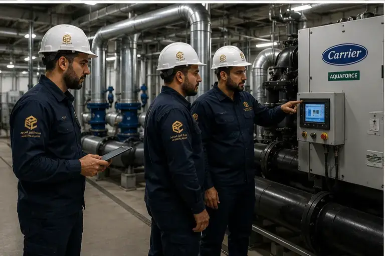Chiller room and central cooling systems