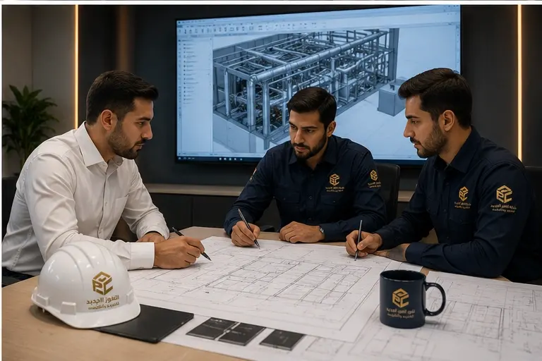 Engineering design meeting for HVAC systems