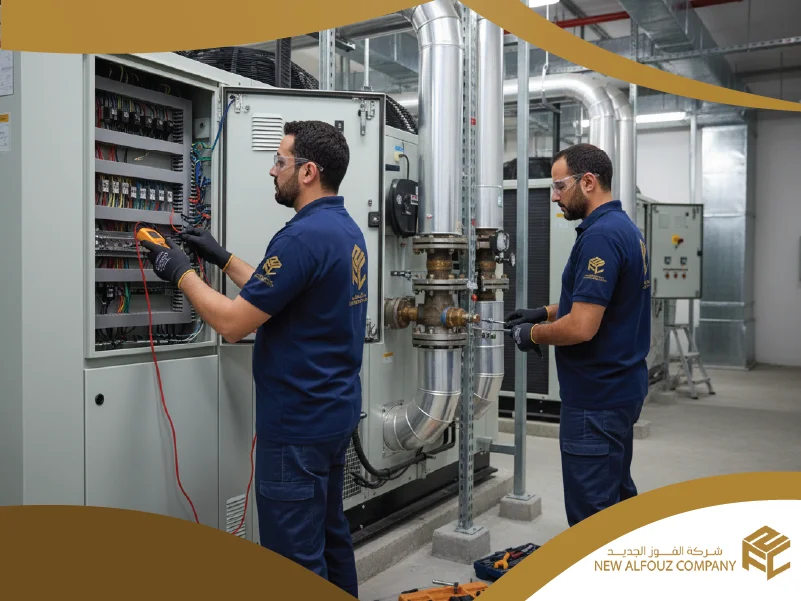 فني مكيف مركزي محترف بخبرة عالية